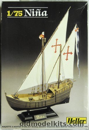 Heller 1/75 Nina Columbus' Exploration Ship, 815 plastic model kit